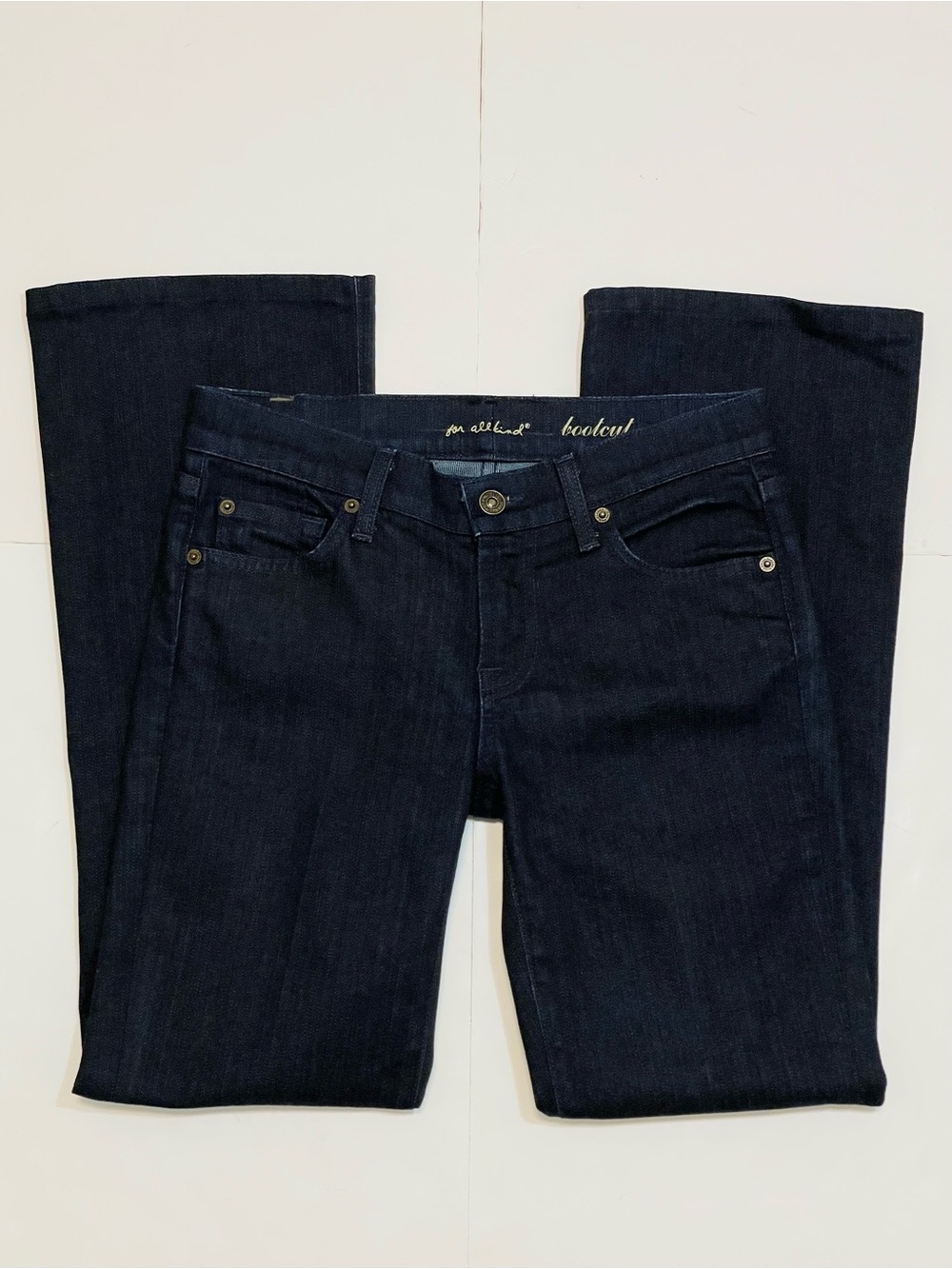7 For All Mankind Dark Wash Bootcut Jeans - Size 26